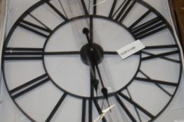 Assorted Metal Roman Numeral Wall Hanging Clocks RRP £65 Each (18730) (Appraisals Available Upon