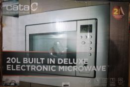 Boxed CATA 20 Litre Built In Deluxe Electronic Microwave RRP £80 (Pictures Are For Illustration