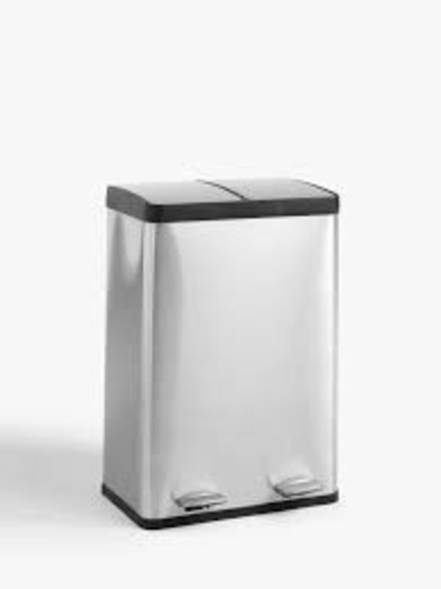Boxed John Lewis & Partners 40 Litre Stainless Steel Recycling Bin RRP £75 (NBW295018) (Pictures Are