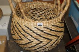 Pack of 2 H&M Wicker Storage Baskets RRP £105 (18360) (Pictures Are For Illustration Purposes