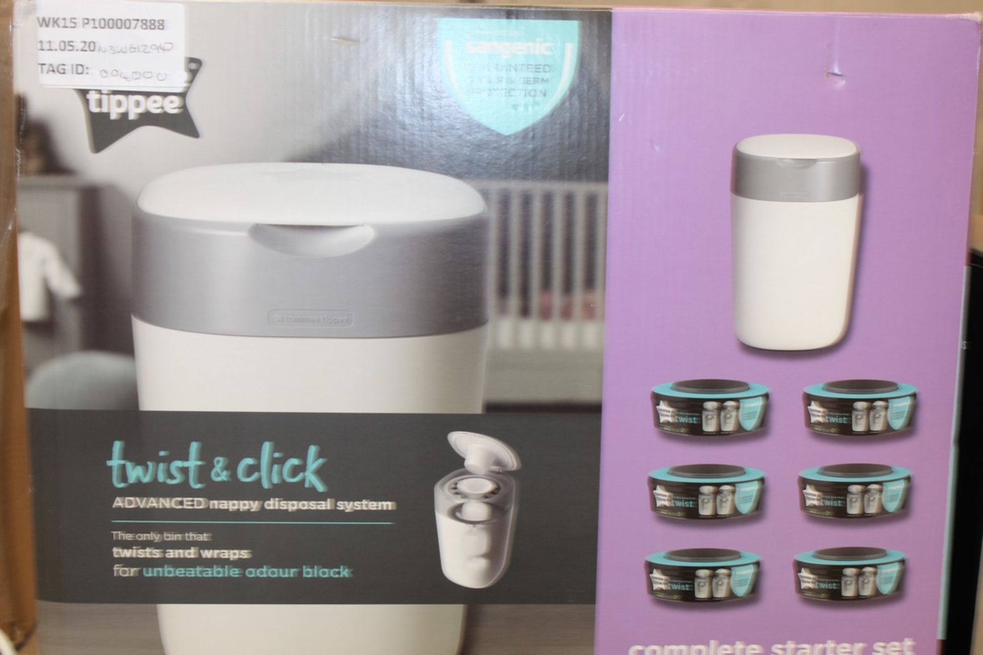 Boxed Tommee Tippee Twist & Click Advanced Nappy Disposable System RRP £40 (NBW612947) (Pictures Are