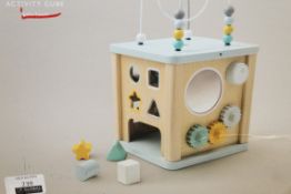 Boxed John Lewis And Partners 4 Baby My First Wooden Activity Cube RRP £45 (NBW665283) (Appraisals