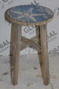 Boxed Pack Of 2 Beach Stools RRP £80 Each (18730) (Appraisals Available Upon Request)(Pictures For
