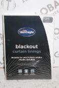 Brand New & Sealed Pairs Silent Night 46 x 54" Blackout Curtain Lining RRP £55 (Pictures For