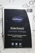 Brand New & Sealed Pairs Silent Night 66 x 72" Blackout Curtain Lining RRP £110 (Pictures For