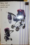 Boxed John Lewis And Partners Baby Doll Combi Pushpram RRP £60 (NBW692369) (Appraisals Available