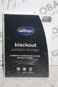 Brand New & Sealed Pairs Silent Night 46 x 54" Blackout Curtain Lining RRP £55 (Pictures For