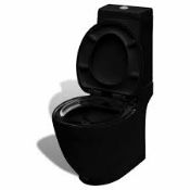 Boxed Vida XL Round Black WC Stand RRP £100 19346) (Pictures Are For Illustration Purposes Only) (