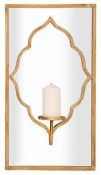 Boxed Accent Mindy Browns Wall Hanging Mirror With Candle Plate RRP £60 (18604) (Appraisals