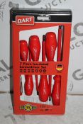 Boxed Brand New Dart 7 Piece Insulated Screw Driver Sets RRP £35 Each (Pictures Are For Illustration