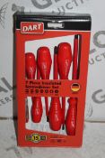 Boxed Brand New Dart 7 Piece Insulated Screw Driver Sets RRP £35 Each (Pictures Are For Illustration