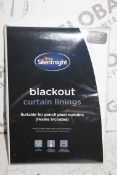 Brand New & Sealed Pairs Silent Night 46 x 72" Blackout Curtain Lining RRP £68 (Pictures For