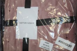 Dusty Pink Karen Millen Designer Sofa Throw RRP £110 (18854) (Appraisals Available Upon Request)(