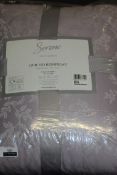 Serene Ebony Muave 240x220cm Quilted Bed Spread RRP £70 (18854) (Appraisals Available Upon