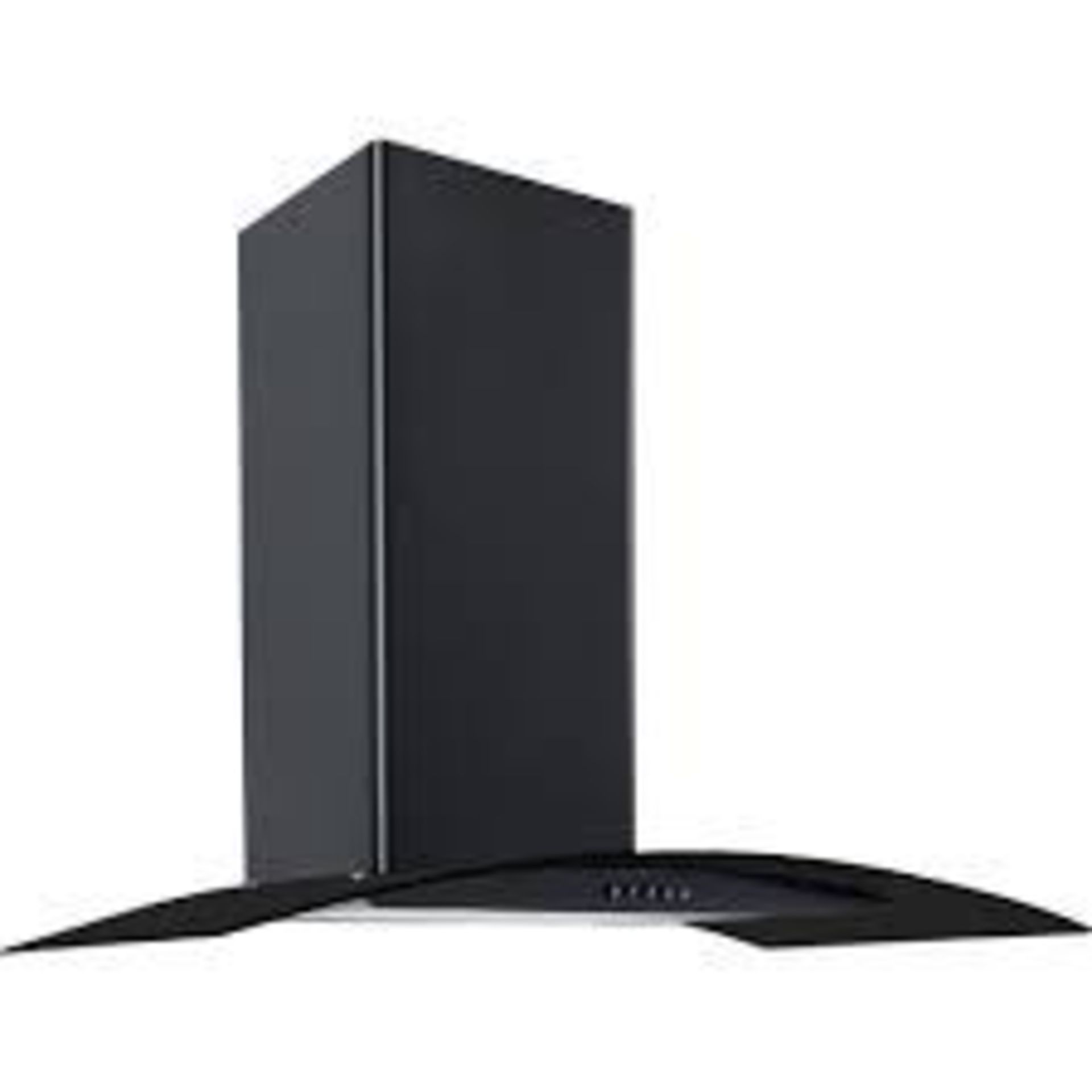 Boxed UBHHH90BK Angled Glass Black Cooker Hood RRP £150 (Pictures Are For Illustration Purposes