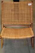 Folding Rattan Chair RRP £50 (19370) (Appraisals Available Upon Request)(Pictures For Illustration