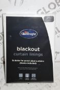 Brand New & Sealed Pairs Silent Night 66 x 72" Blackout Curtain Lining RRP £110 (Pictures For