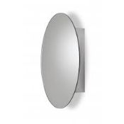 Boxed Croydex TAY Oval Mirrored Bathroom Cabinet RRP £75 (19346) (Pictures Are For Illustration