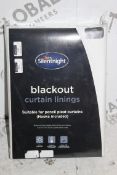 Brand New 90 x 90" Silent Night Blackout Curtain Liner RRP £150 (Pictures Are For Illustration