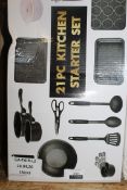 Boxed 21 Piece Urban Chef Kitchen Starter Set RRP £55 (18033) (Pictures Are For Illustration