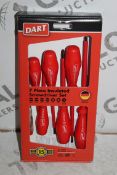 Boxed Brand New Dart 7 Piece Insulated Screw Driver Sets RRP £35 Each (Pictures Are For Illustration