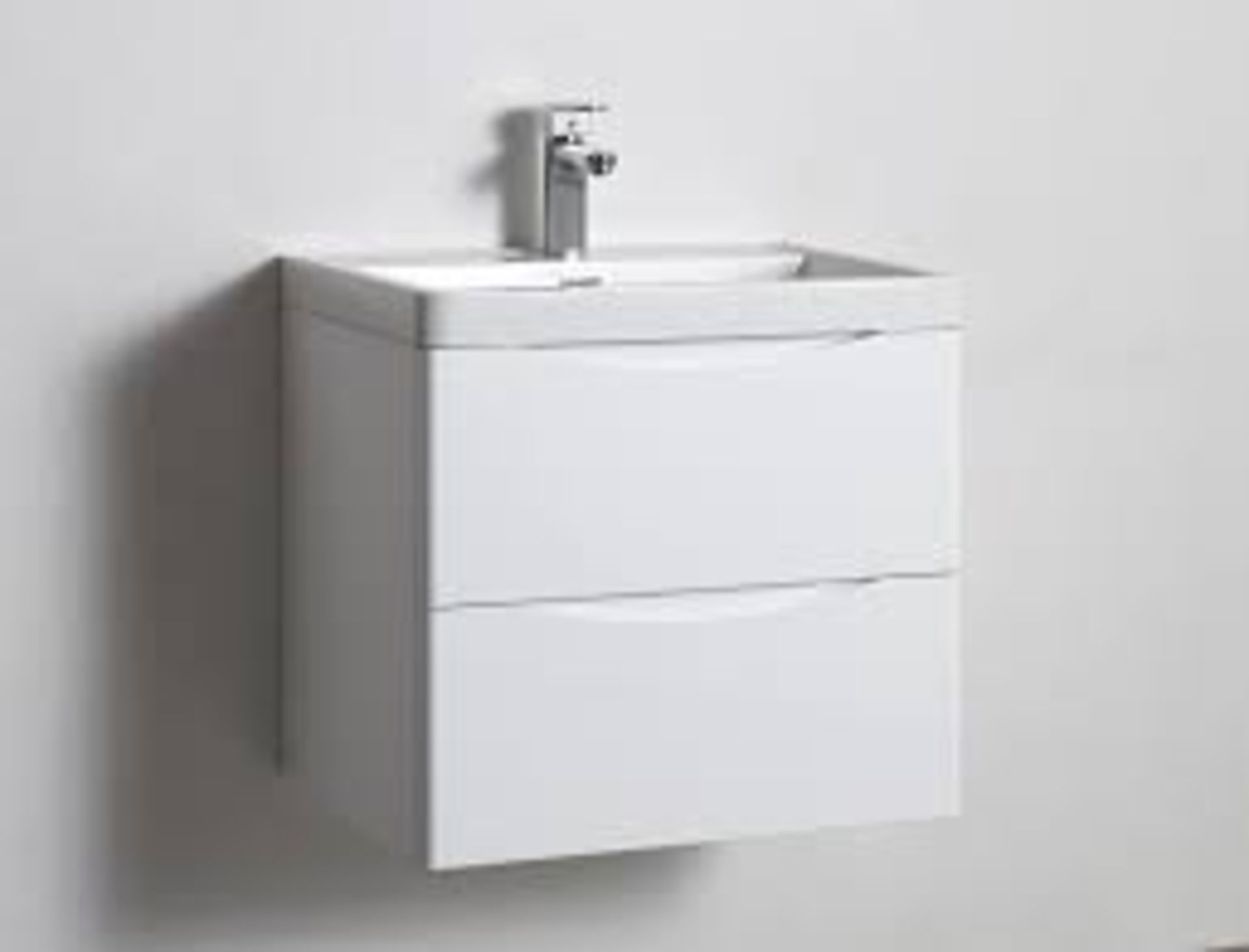 Boxed Taylored Bathrooms 600mm Wall Mounted Vanity Unit With Sink RRP £240 (19373) (Appraisals