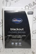 Brand New & Sealed Pairs Silent Night 90 x 90" Blackout Curtain Lining RRP £150 (Pictures For