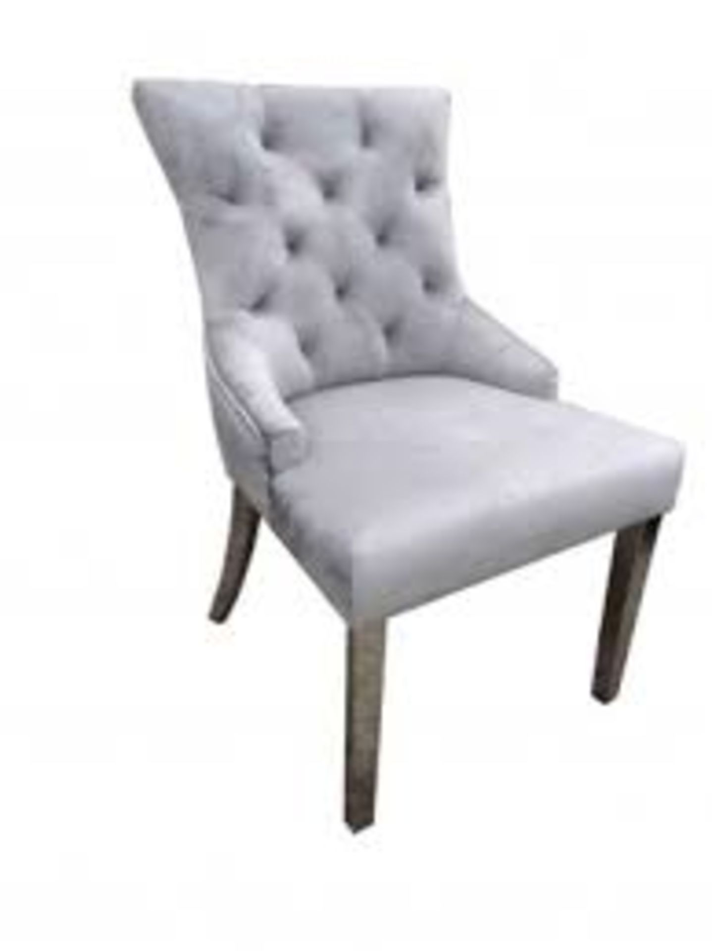 Boxed Minster Grey Fabric Designer Single Dining Chair RRP £120 (18319) (Pictures Are For