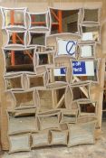 Boxed 80 x 120cm Multi Obscure Square Mirror RRP £500 (Pictures Are For Illustration Purposes