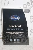 Brand New & Sealed Pairs Silent Night 46 x 54" Blackout Curtain Lining RRP £55 (Pictures For