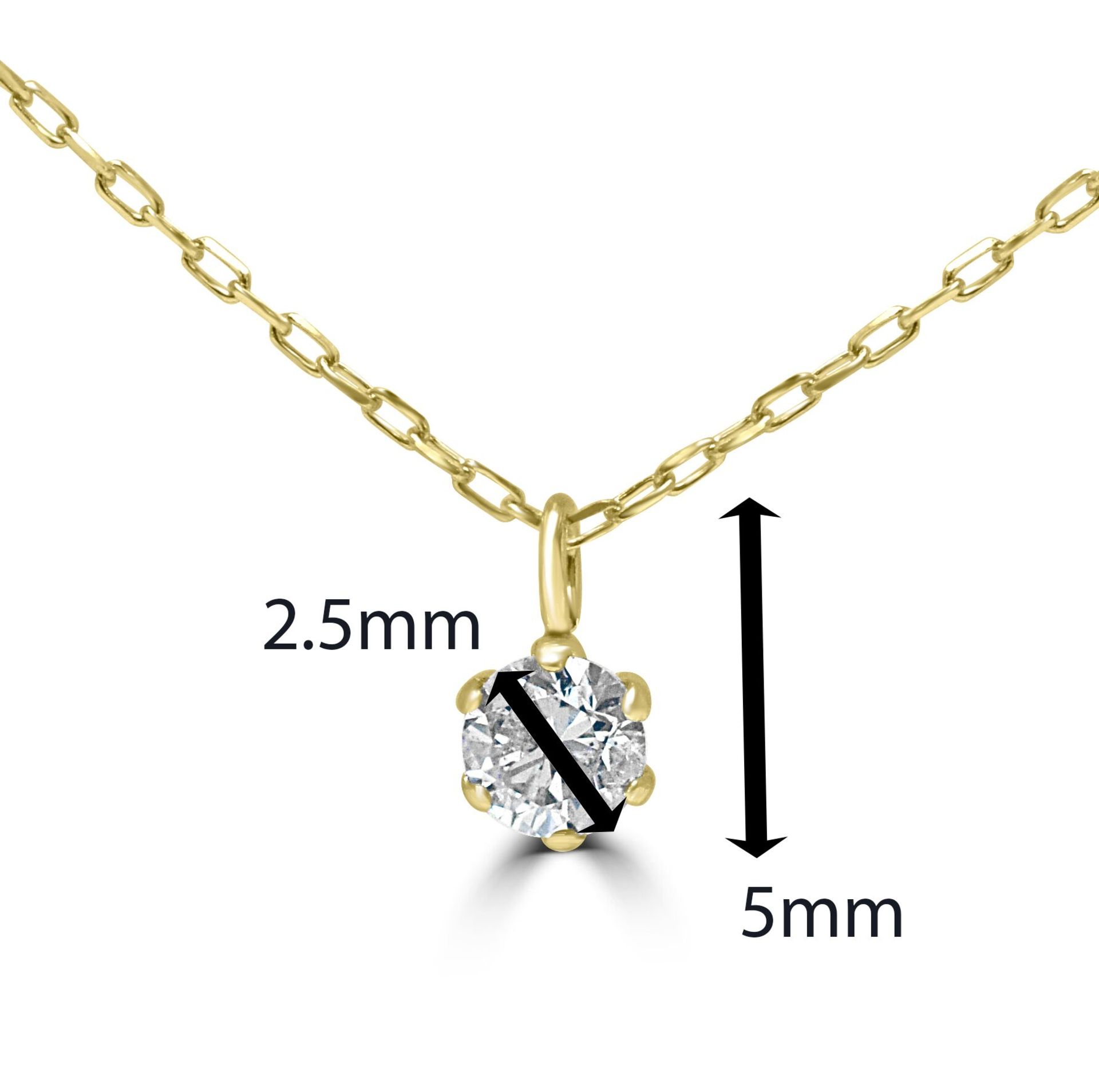 Cute Diamond Pendant Necklace In 18ct Yellow Gold With 16 Inch Chain RRP £375 - Image 2 of 3