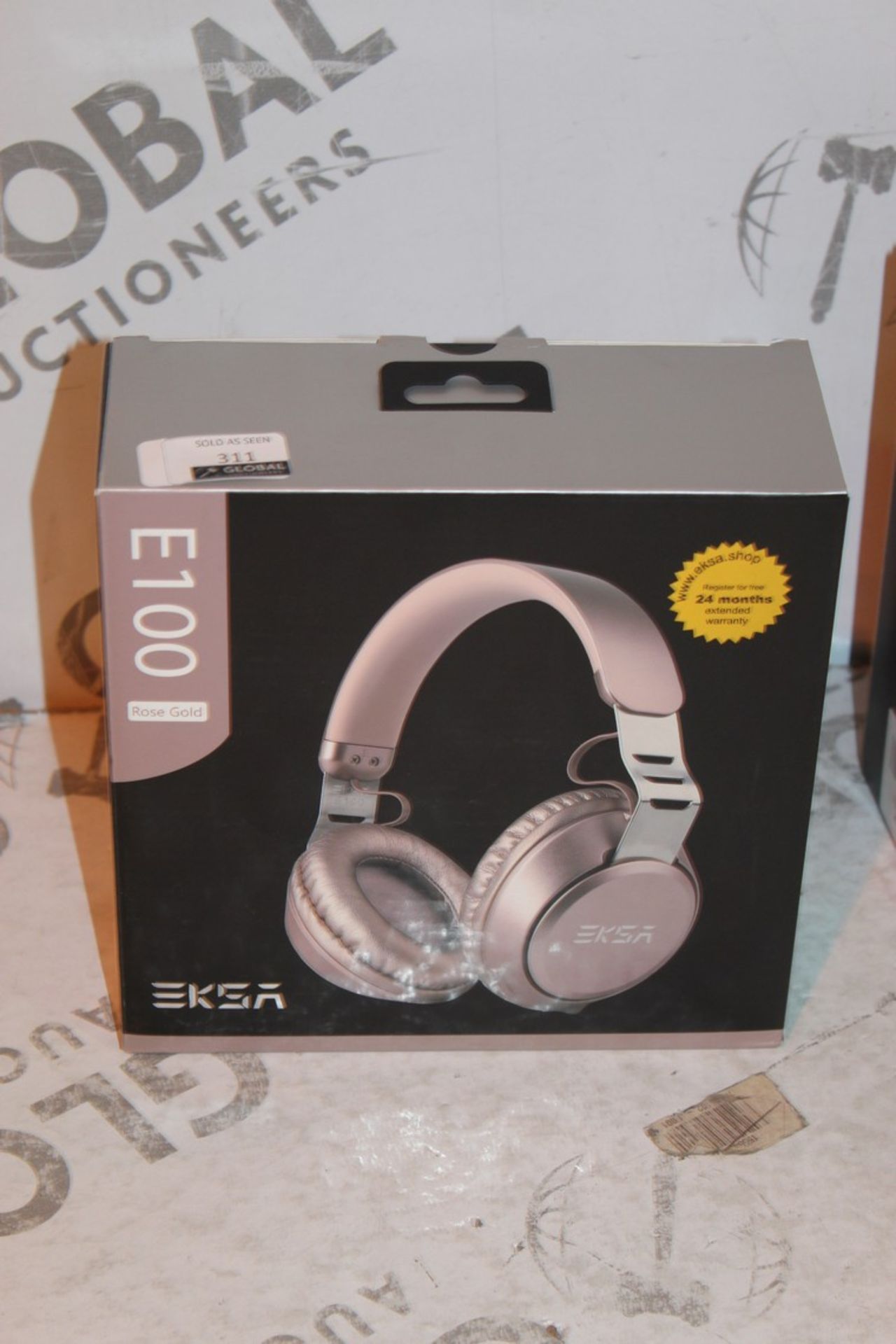 Boxed Pair E100 Rose Gold Wireless Headphones RRP £45 (Pictures Are For Illustration Purposes