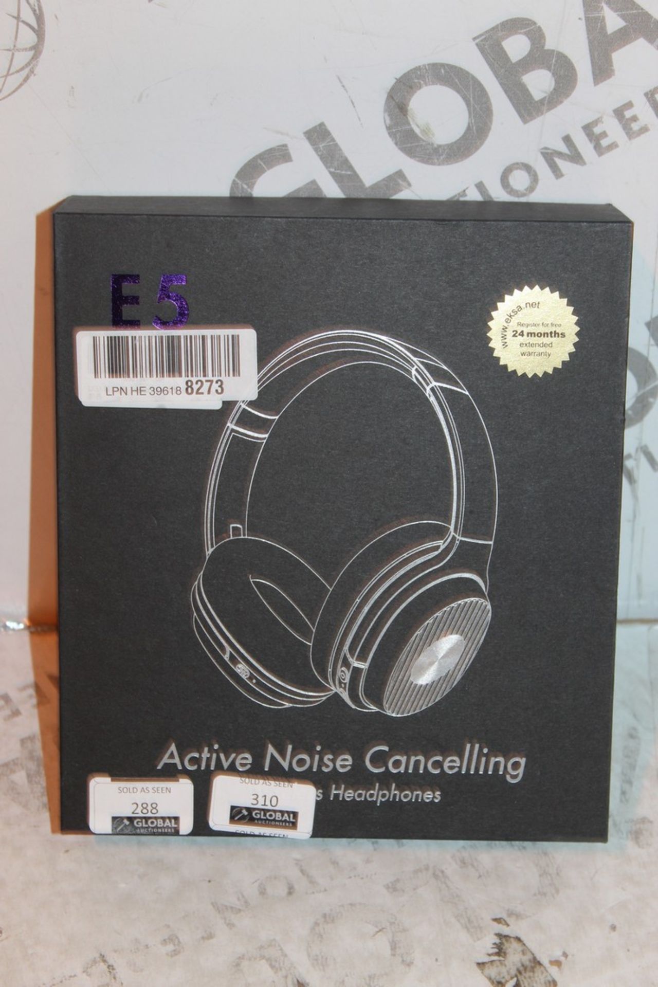 Boxed Pair E5 Active Noise Cancelling Wireless Headphones RRP £65 (Pictures Are For Illustration