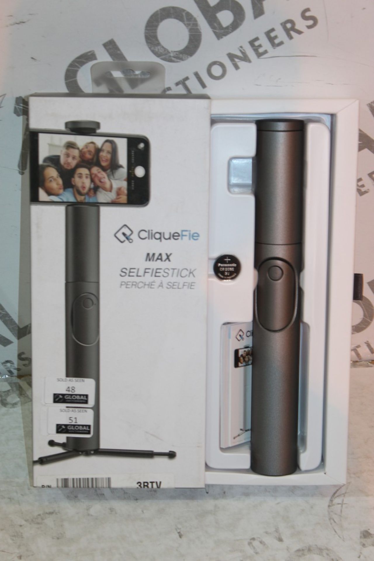 Boxed Cliquifie Max Stainless Steel Selfie Stick RRP £70 (Pictures Are For Illustration Purposes