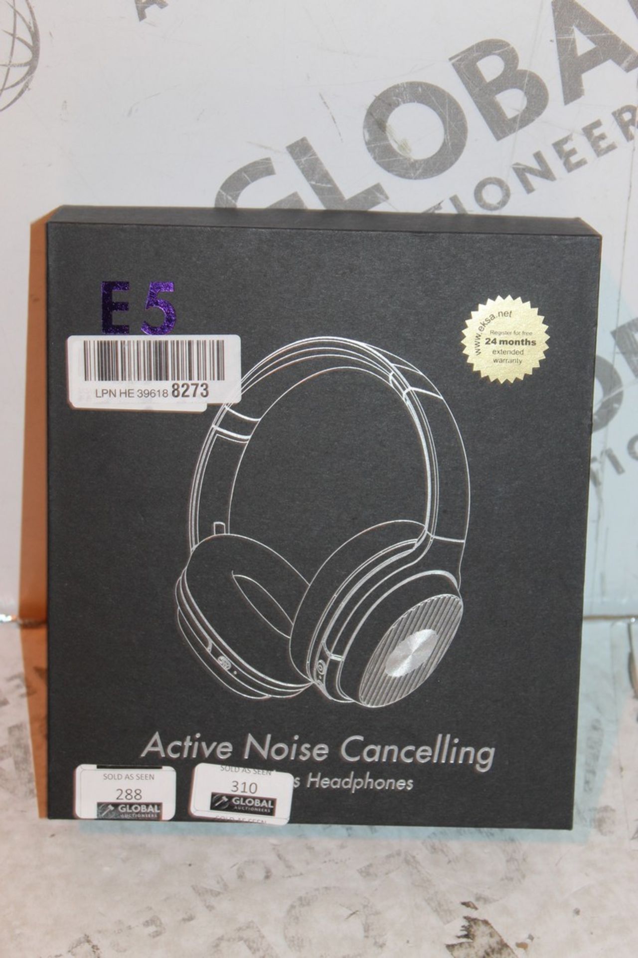 Boxed Pair E5 Active Noise Cancelling Wireless Headphones RRP £65 (Pictures Are For Illustration