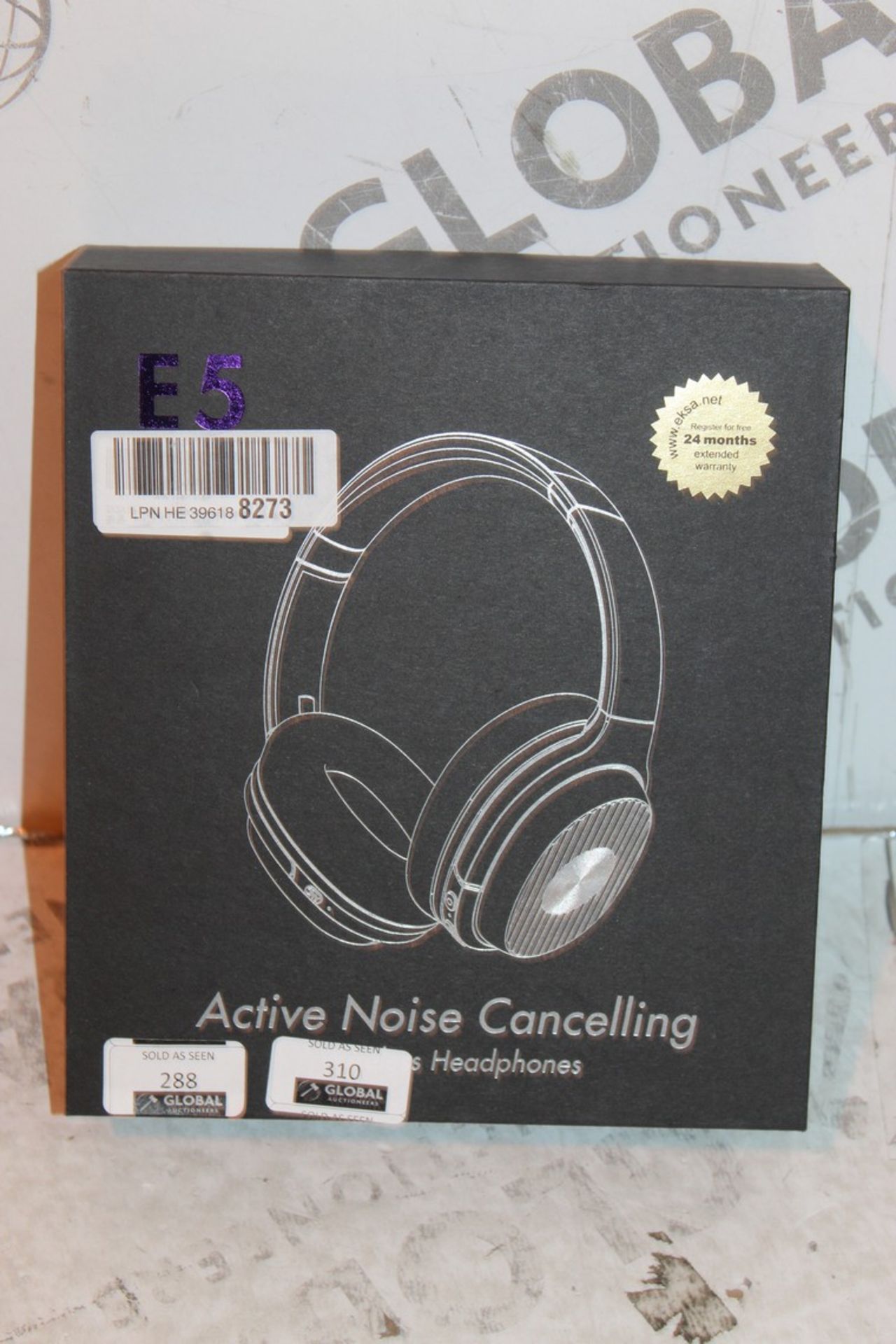 Boxed Pair E5 Active Noise Cancelling Wireless Headphones RRP £65 (Pictures Are For Illustration