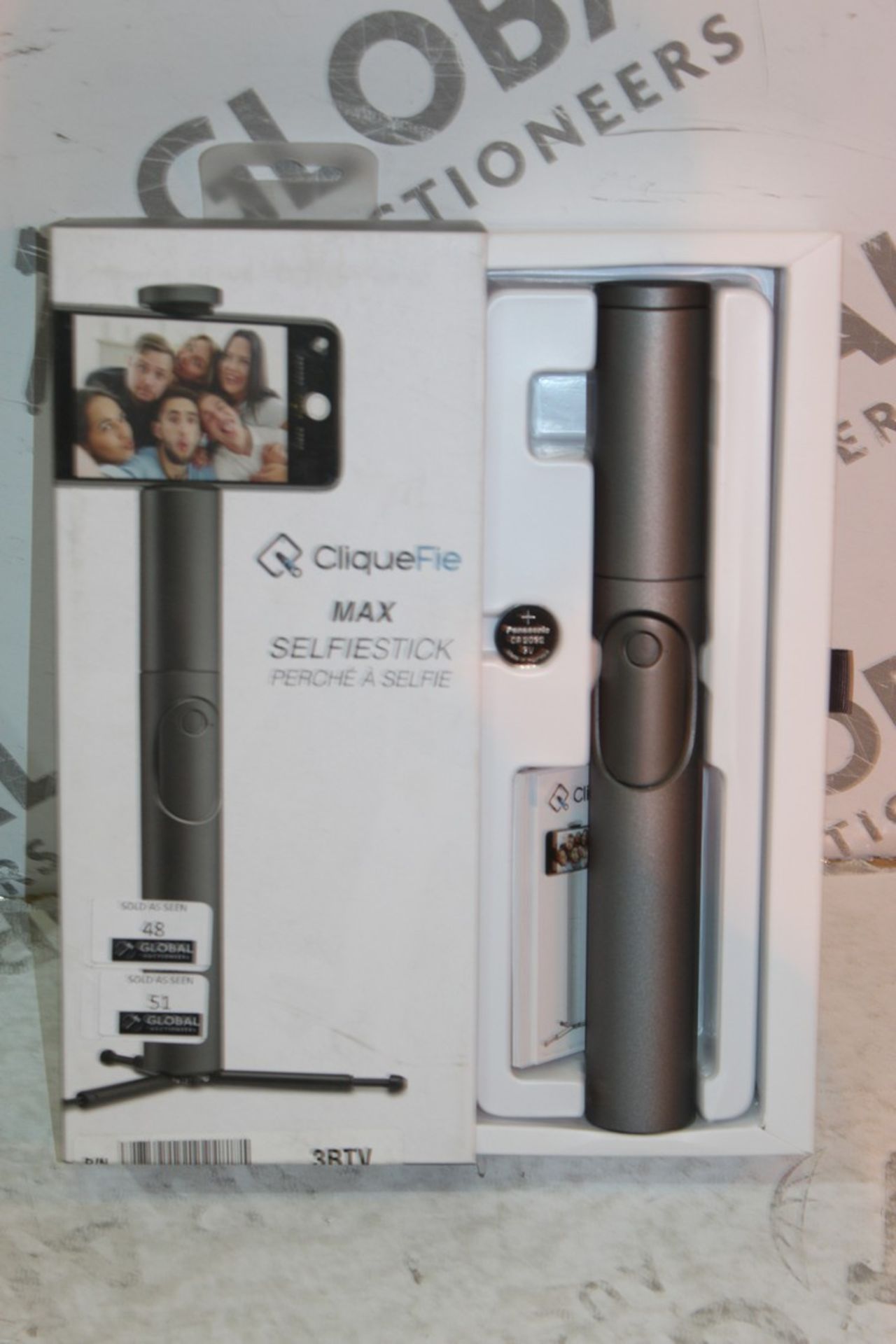 Boxed Cliquifie Max Stainless Steel Selfie Stick RRP £70 (Pictures Are For Illustration Purposes
