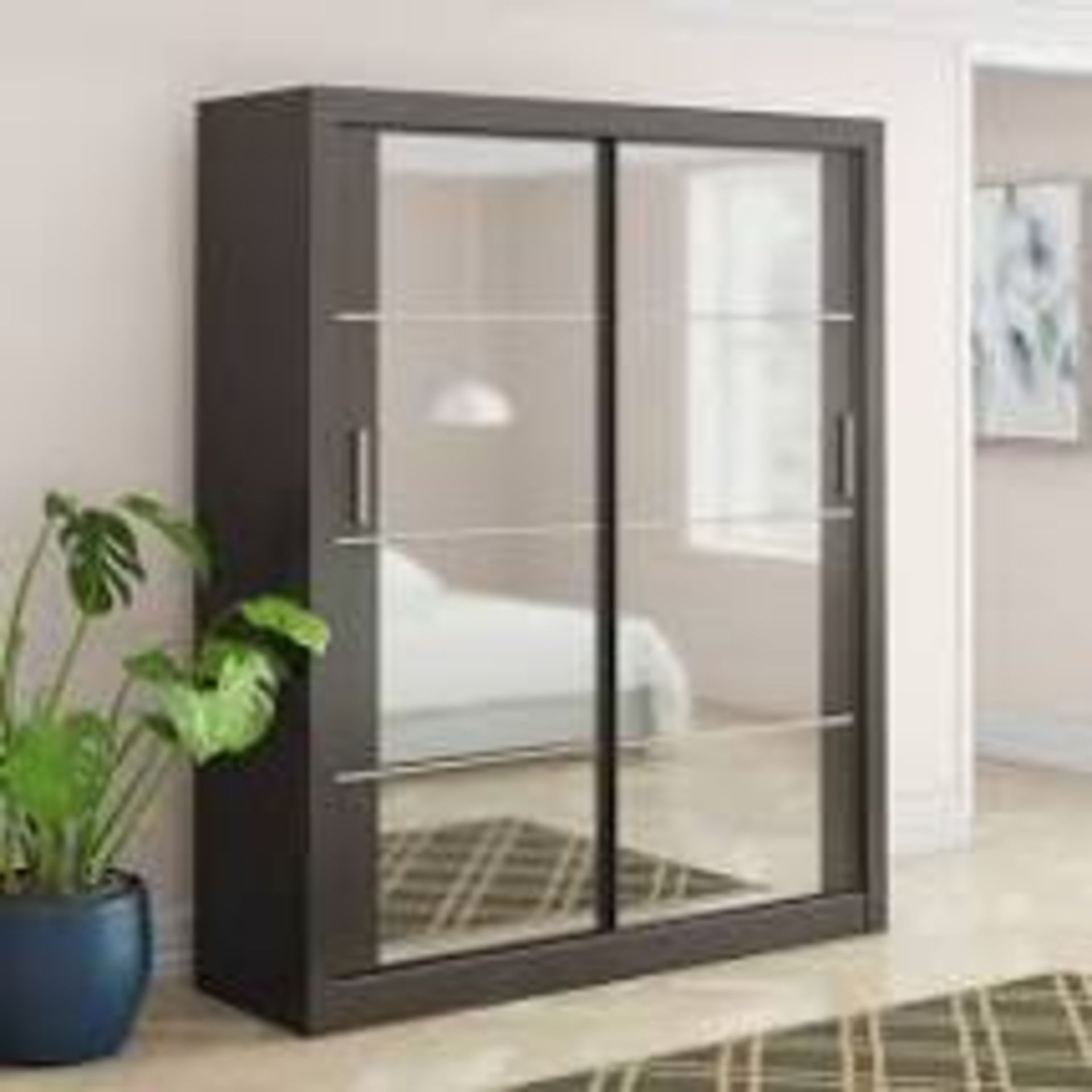 Boxed Tegan 2 Door Sliding Wardrobe RRP £400 (18030) (Pictures Are For Illustration Purposes