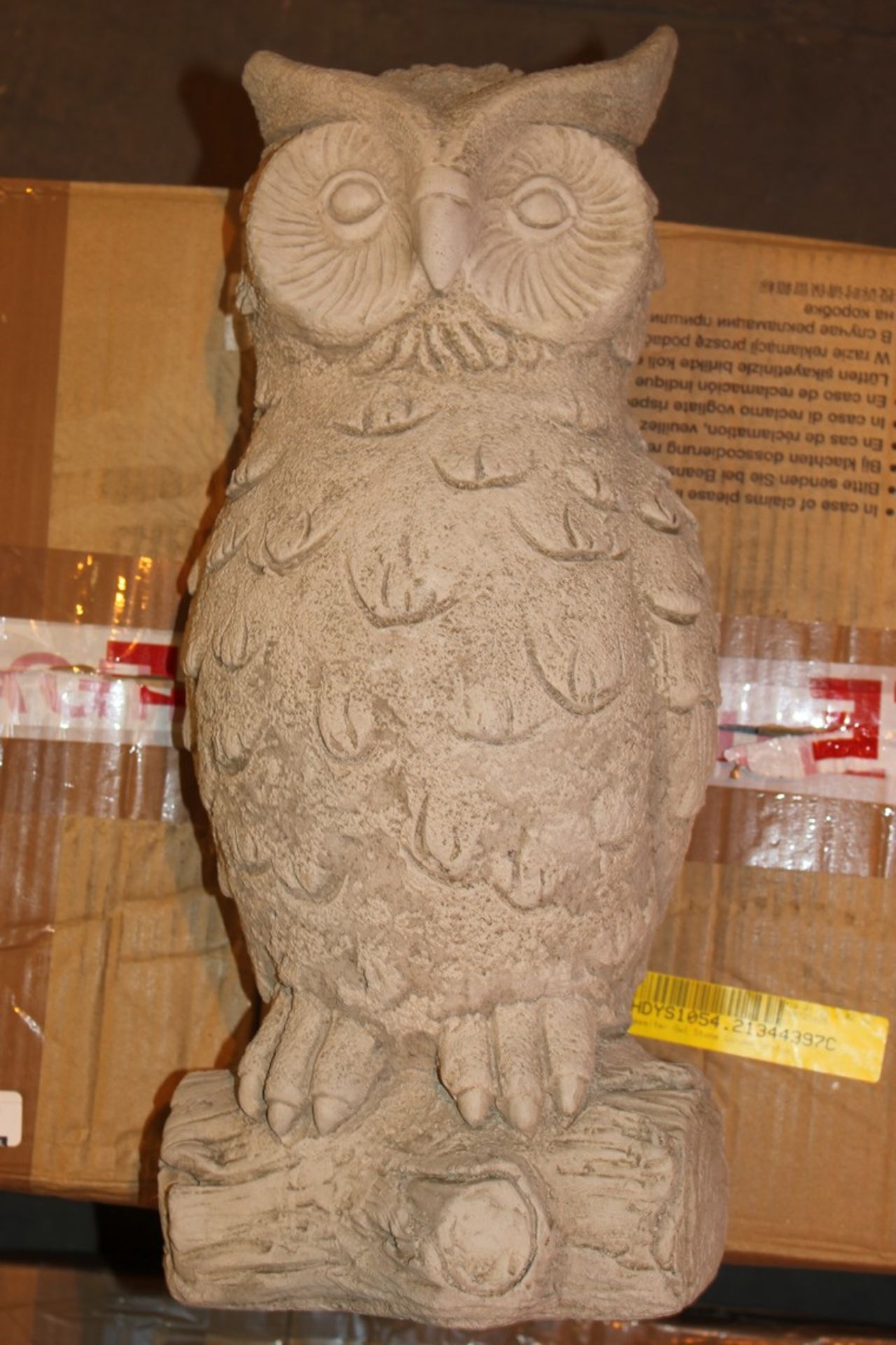 Boxed Olly The Owl Stone Garden Statue RRP £60 (Pictures Are For Illustration Puposes Only) (