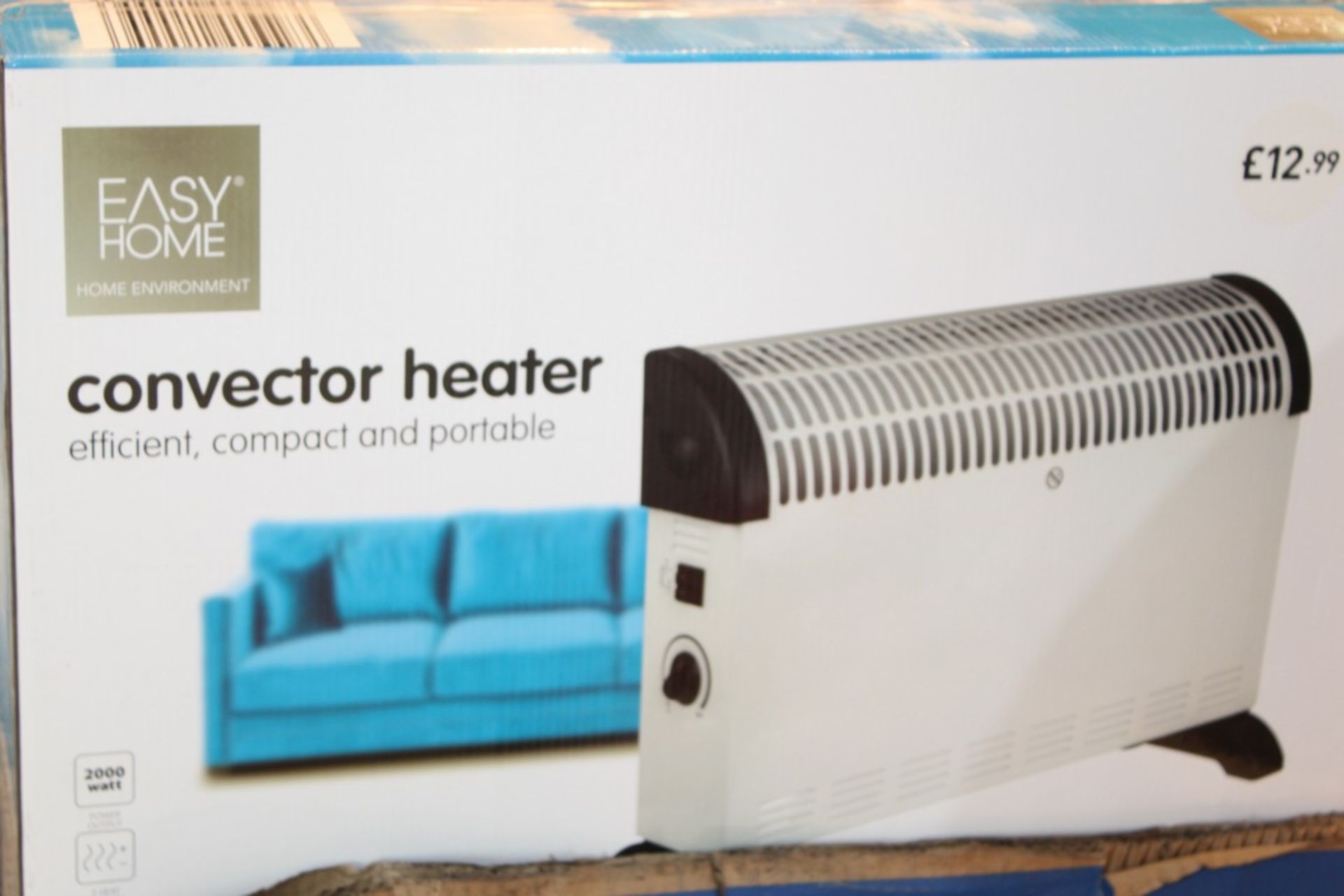 Boxed Easy Home Efficient Compact & Portable Convector Heater RRP £15 Each (Pictures Are For