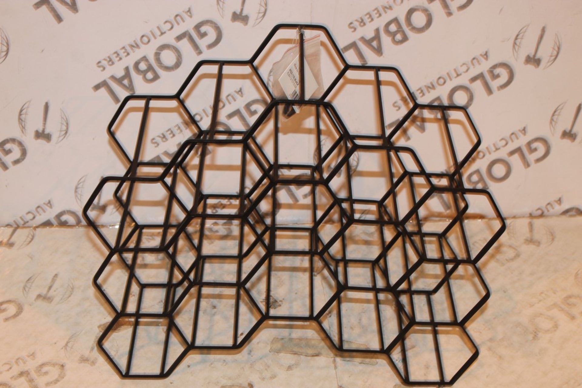 Boxed XL Boon Hexagonal 15 Bottle Wine Rack RRP £110 (13660) (Pictures For Illustration Purposes