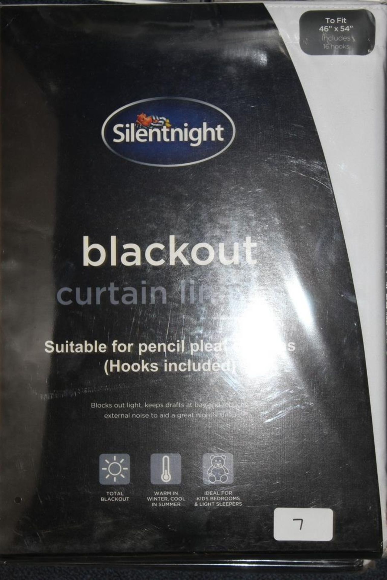 Lot To Contain 2 Brand New Pairs Of Silent Night 46x54 Inch Blackout Curtain Linings RRP £130 (