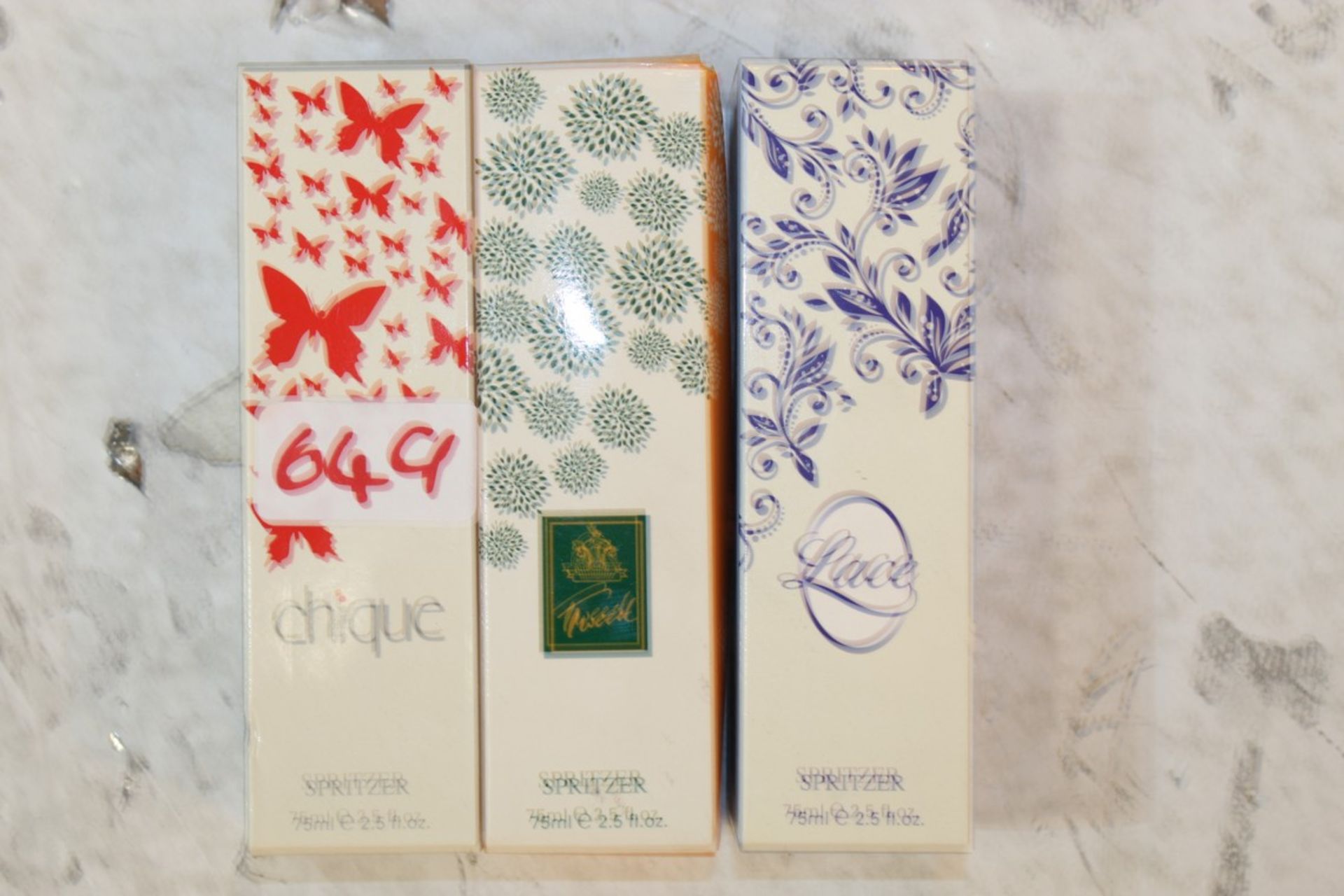 Lot to Contain 4 Boxed Assorted Perfume Sprays by Chique, Lace and Tweed Combined RRP £40 (