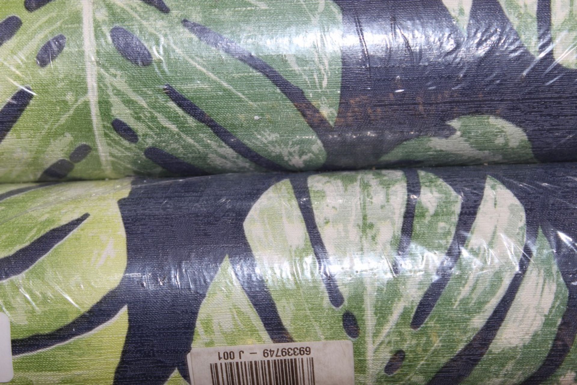 Lot To Contain 2 Rolls Of Leaf Stripe Designer Wallpaper Combined RRP £40 (4771382) (4771371) (