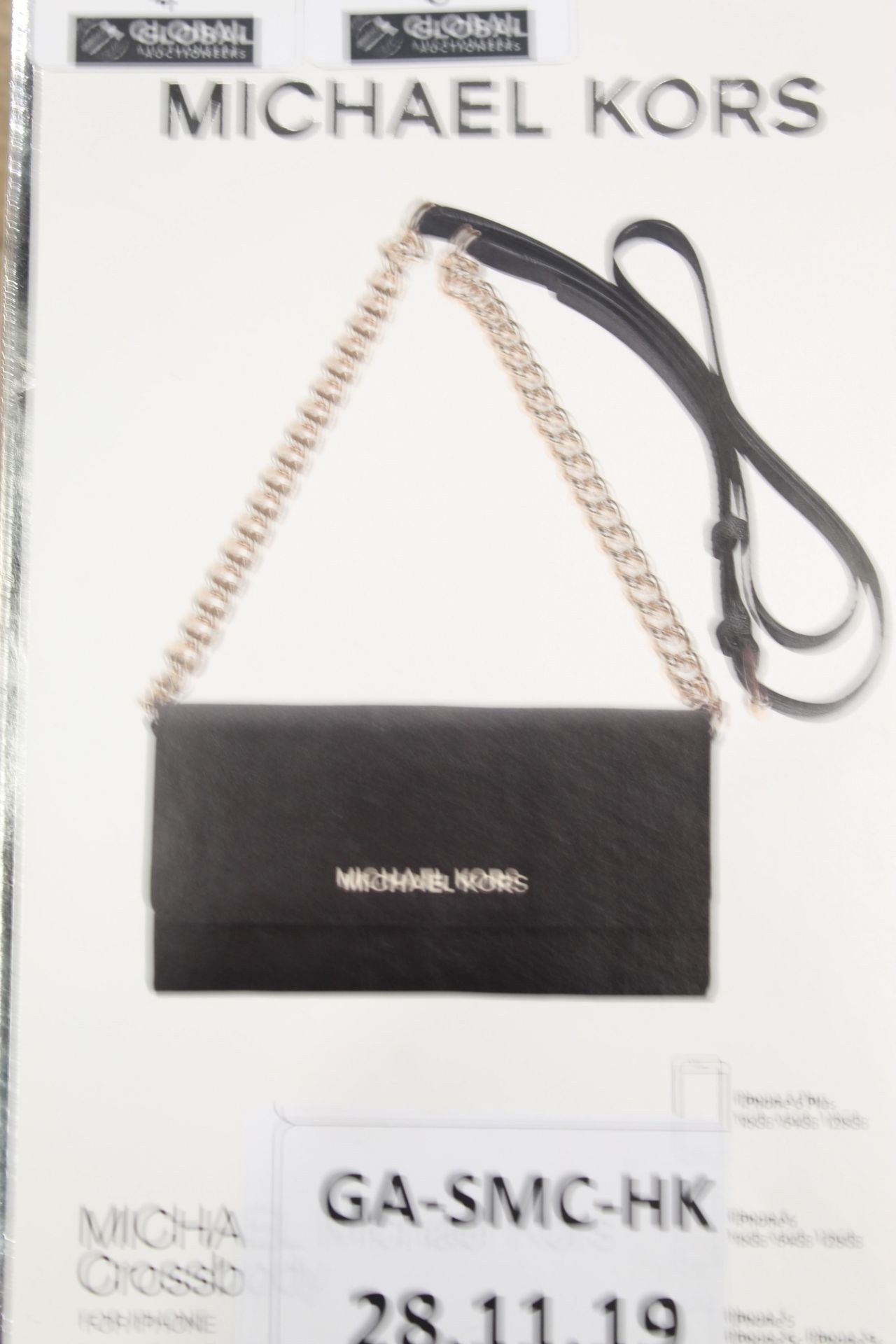 Boxed Brand New Michael Kors Black Saffiano Cross