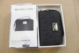 Boxed Michael Kors Grey Monogram Zip Essential Wal