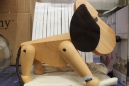 Boxed Architect Made Hansbolling Rufus Wooden Dogs