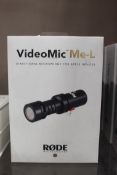 Boxed Rode Video Mic ME-L Directional Microphone F