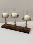 Boxed Rise & Fall Glass Candle Stand RRP £110 (181