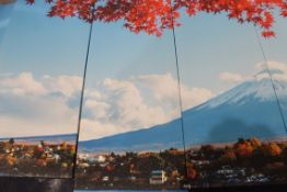 Mount Fuji In Autumn Canvas Wall Art Picture RRP £